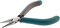 The Beadsmith Simply Modern Half Round/Half Flat Nose Pliers, with polished steel head, comfortable contoured grip handles and double-leaf springs, tool for jewelry making